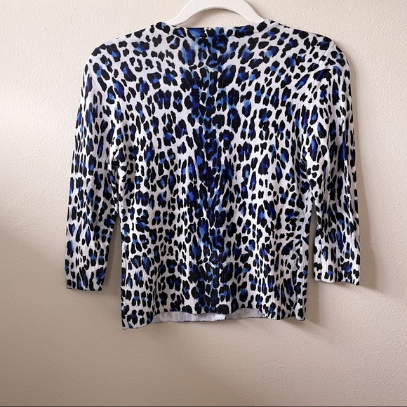 White House Black Market Button Up Leopard Blouse - Picture 8 of 13